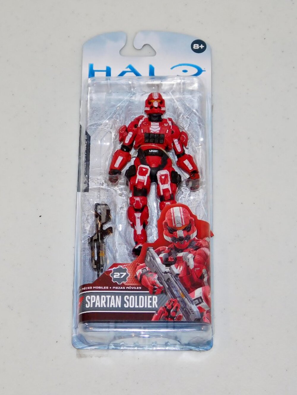 2015 McFarlane Halo 4 Series 3 Red Spartan Soldier 5" Figure MOC New Walgreens